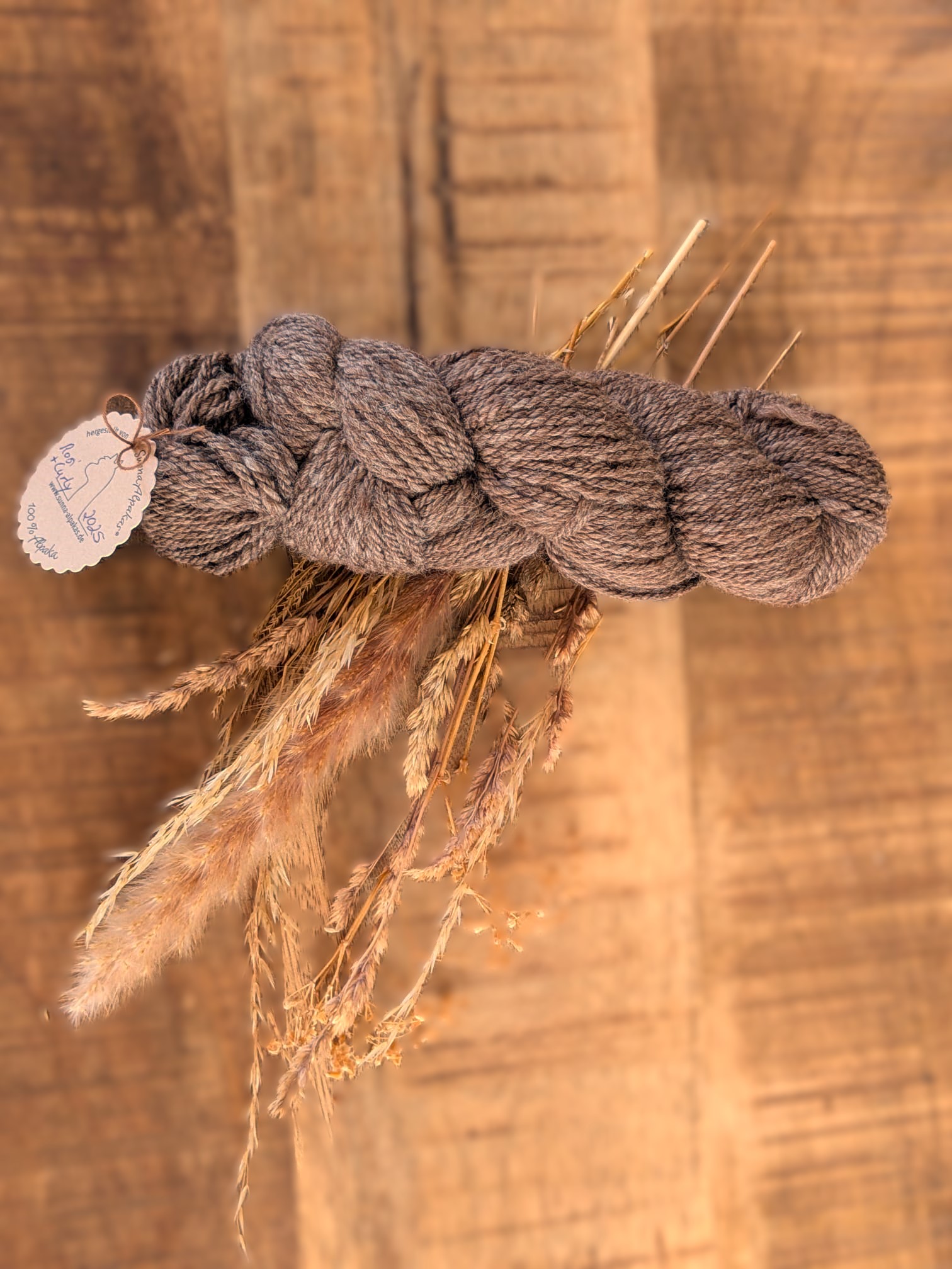 Lana Salta - Alpakagarn mit Gesicht (Braun-meliert)