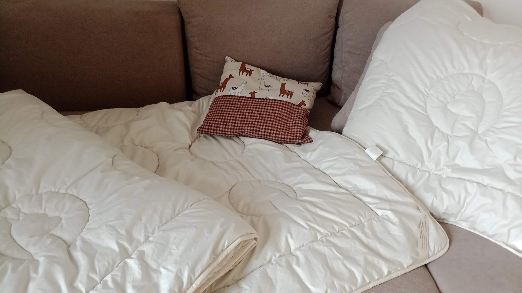 Alpaka Bettdecke in Sondergrößen nach Kundenwunsch (Reine Alpakawolle in einem Bezug aus 100% Bio-Baumwolle)