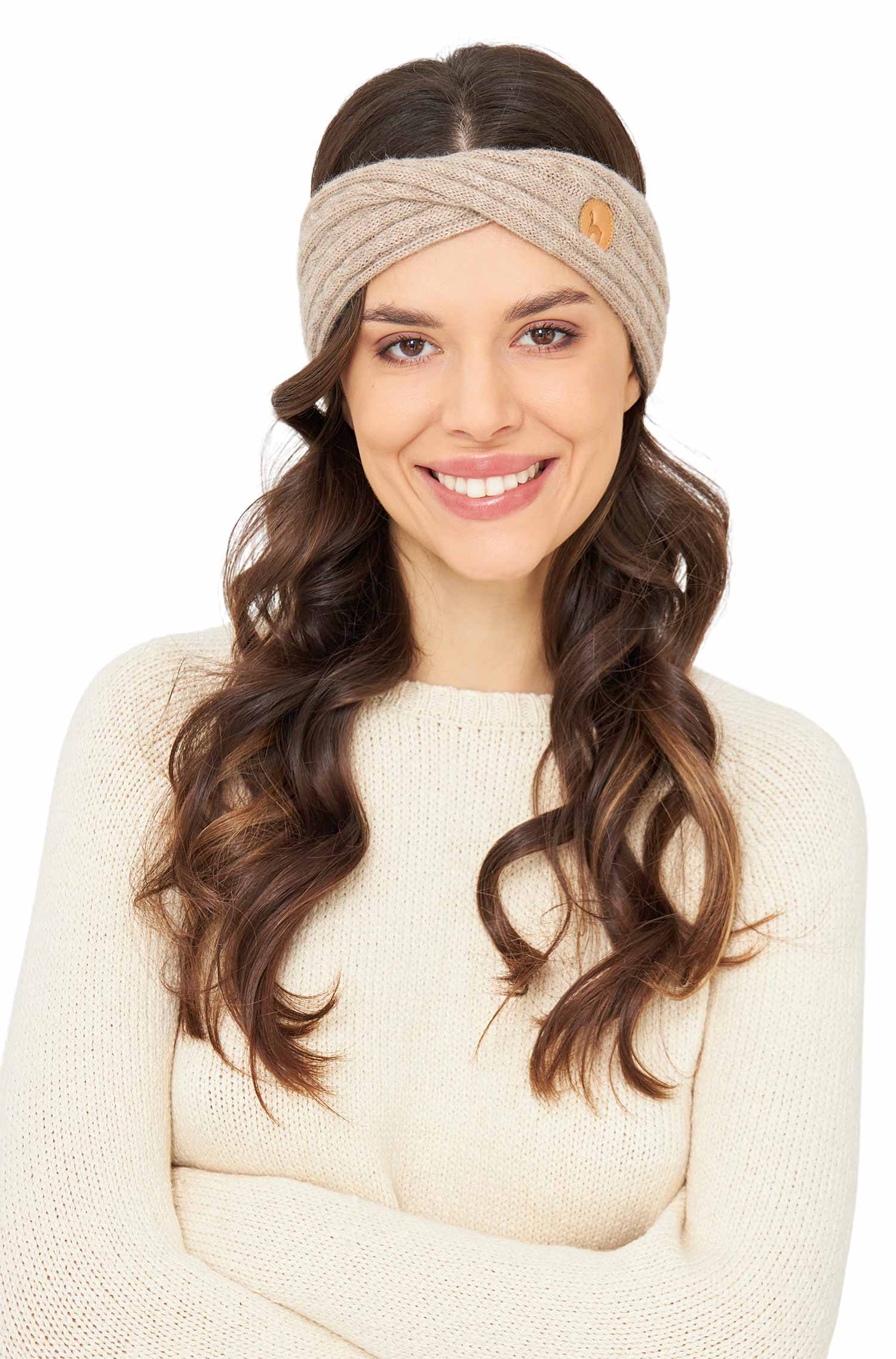 Alpaka Stirnband SUAVE Twist aus 100% Baby Alpaka