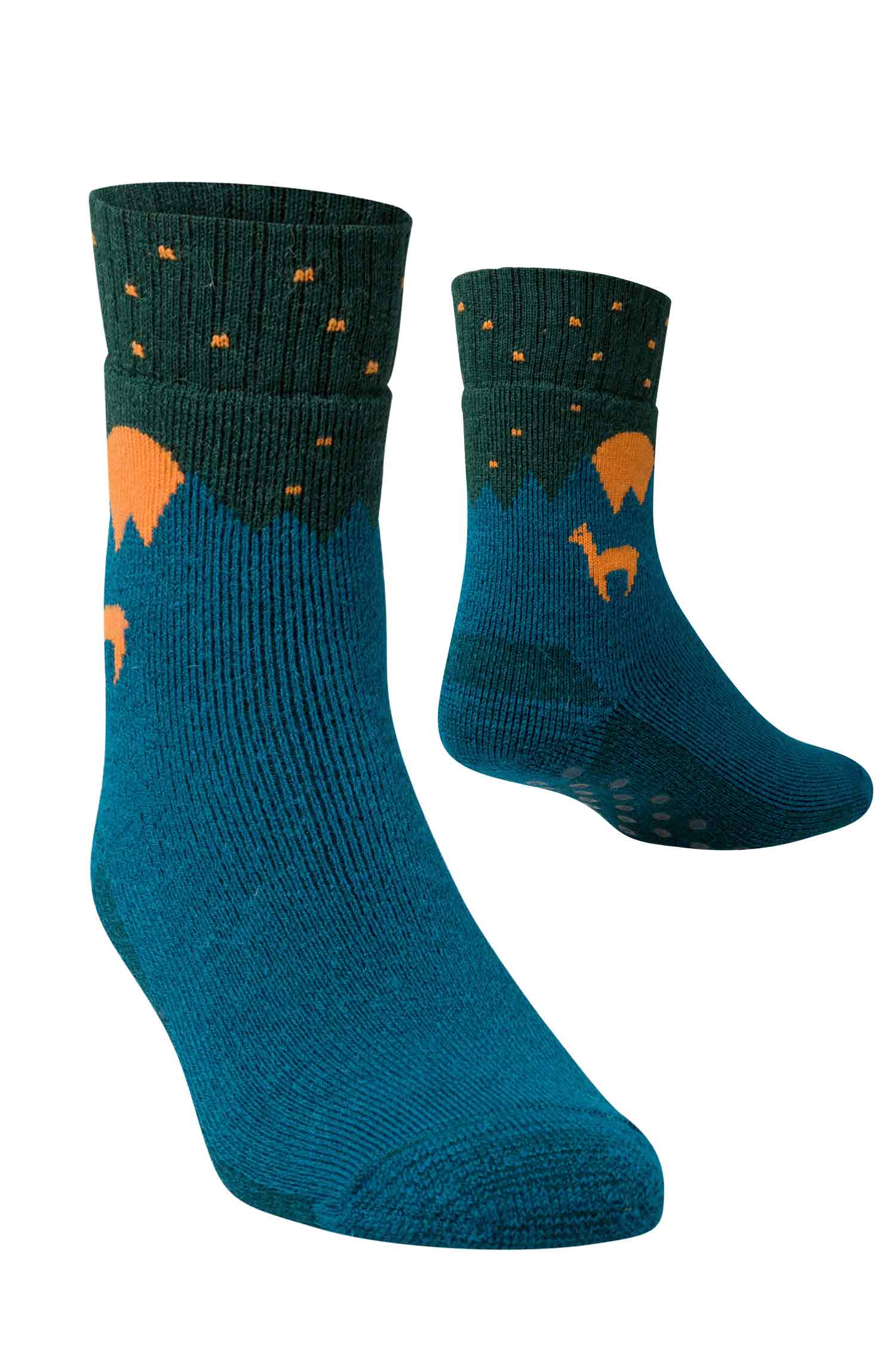 Alpaka ABS-Socken mit 52% Alpaka & 35% Wolle