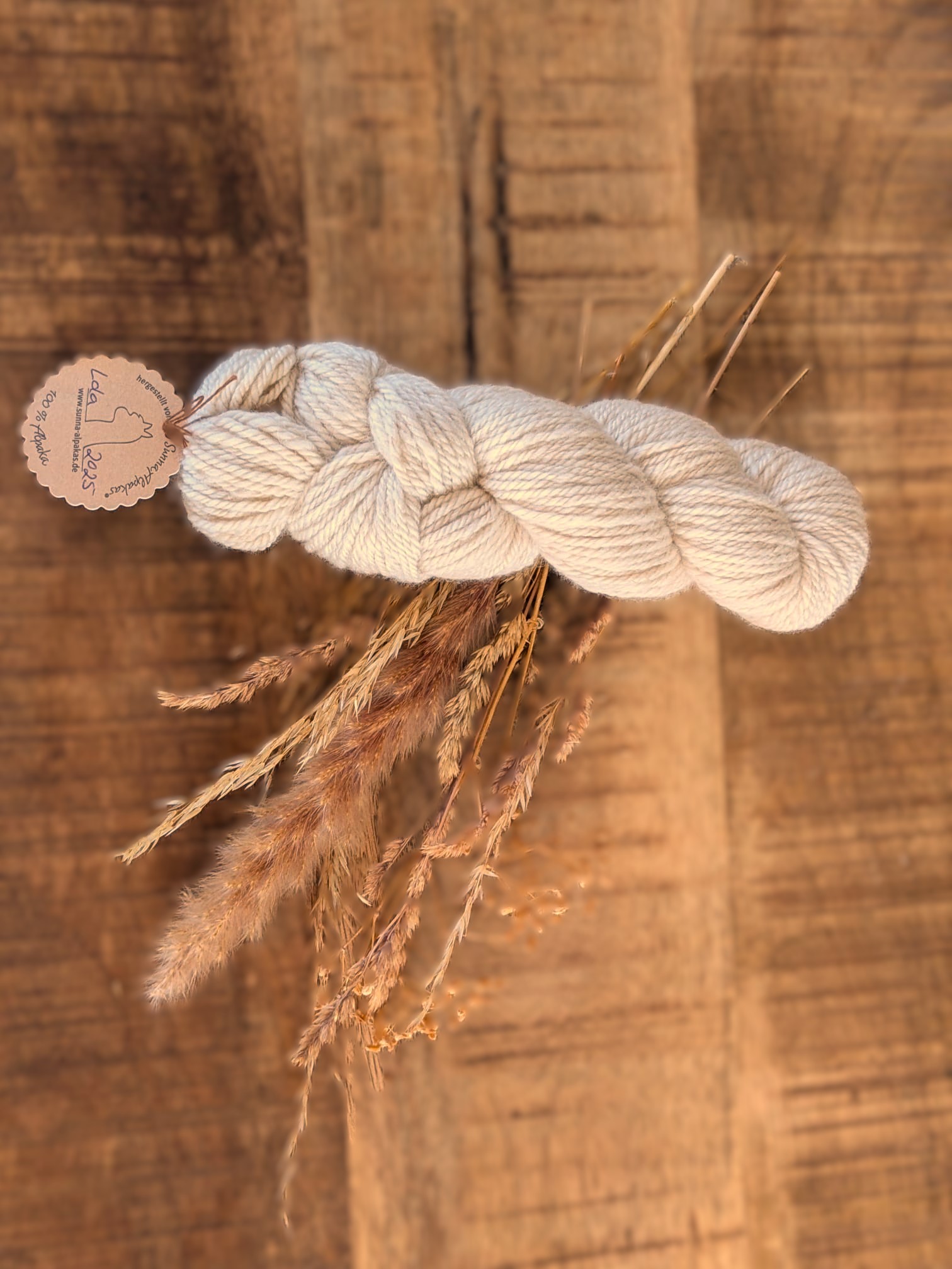 Lana Salta - Alpakagarn mit Gesicht (Wollweiß)